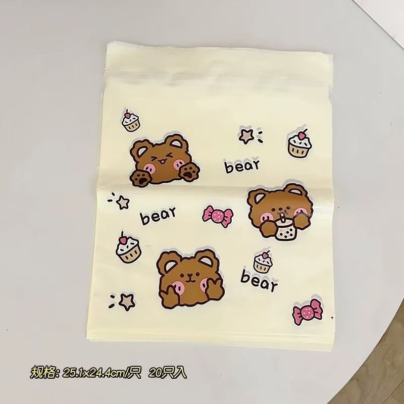 Non-Marking Bear Car Garbage Bag Adhesive Car Trash Can Foldable Car Interior Storage - Image 1